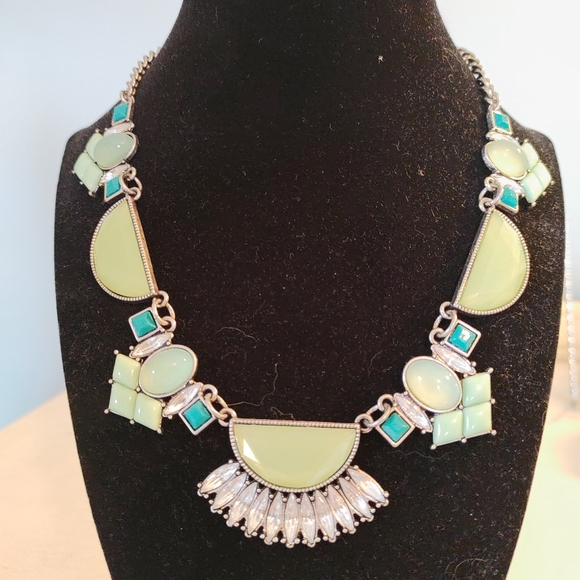 Lea Sophia glacial retired necklace adjustable bib 16-19" - Picture 5 of 8